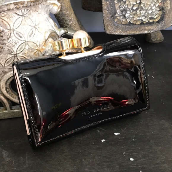 Ted Baker Handbags - Ted Baker black patent leather wallet